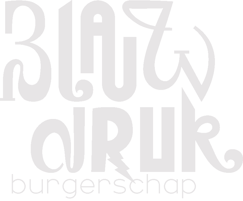Blauwdruk Logo Wit